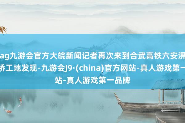 ag九游会官方大皖新闻记者再次来到合武高铁六安淠河大桥工地发现-九游会J9·(china)官方网站-真人游戏第一品牌