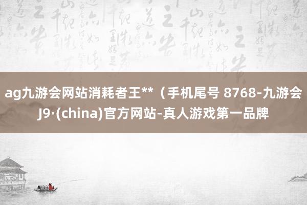 ag九游会网站消耗者王**（手机尾号 8768-九游会J9·(china)官方网站-真人游戏第一品牌