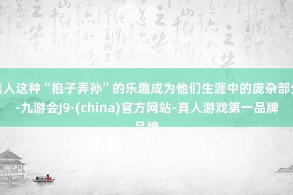 真人这种“抱子弄孙”的乐趣成为他们生涯中的庞杂部分-九游会J9·(china)官方网站-真人游戏第一品牌